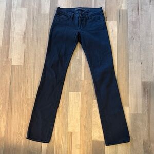 J Brand Dark Blue Straight Leg Jeans